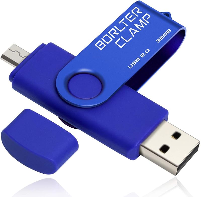 BORLTER CLAMP 32GB OTG USB Flash Drive Dual Micro USB Android Phone Computer