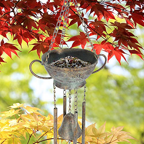 Kimdio Bird Feeders for Outside Wild Bird Feeder for Finch, Bell Seed Tray, Attractive & Long Lasting, Outdoor Garden Backyard Decorative Great for Attracting Pet Hummingbird Feeder with 5.7 inch - Thumbnail 3