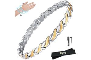 Cigmag Magnetic Bracelets for Women, Titanium Steel Premium Ultra Strength Magnets,Waterproof and Adjustable