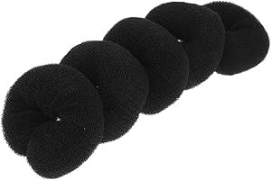 DECORNIJIA 5pcs Small Hair Donut Bun Maker for Short Thin Hair for Women Quick Styling Tool for Ballet Dance