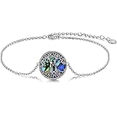 YFN Sterling Silver Tree of Life Bracelet - Sister Bracelet Jewelry, Birthday Gift for Sisters