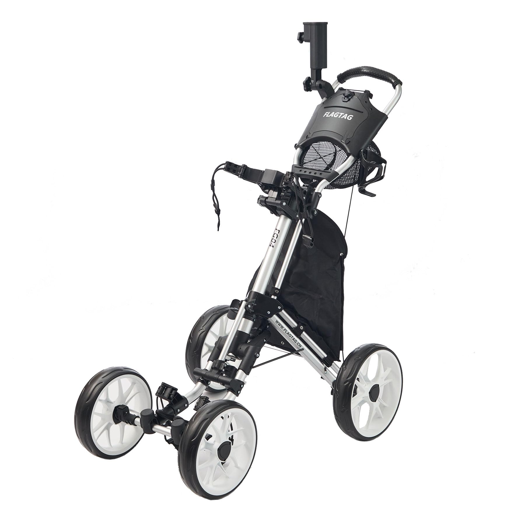 FLAGTAG Golf Push Cart 4-Wheels,Folding Golf