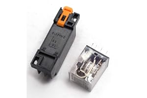 DEVMO DC12V MY2NJ Miniature Relay DPDT 8 Pins 10A HH52P JQX-13F with PYF08A Socket