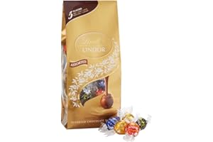 Lindt LINDOR Assorted Chocolate Truffles, Kosher, Great for Holiday Gifting, 21.2 Ounce Bag