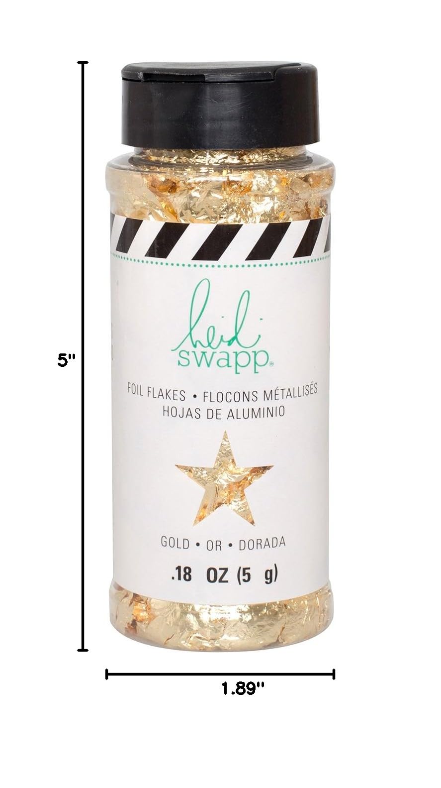 Heidi Swapp Foil Flakes .18oz-Gold