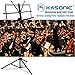 Music Stand, Kasonic 2 in 1 Dual-Use Folding Sheet Music Stand & Desktop Book Stand, Portable and Lightweight with LED Light/Music Sheet Clip Holder/Carrying Bag Suitable