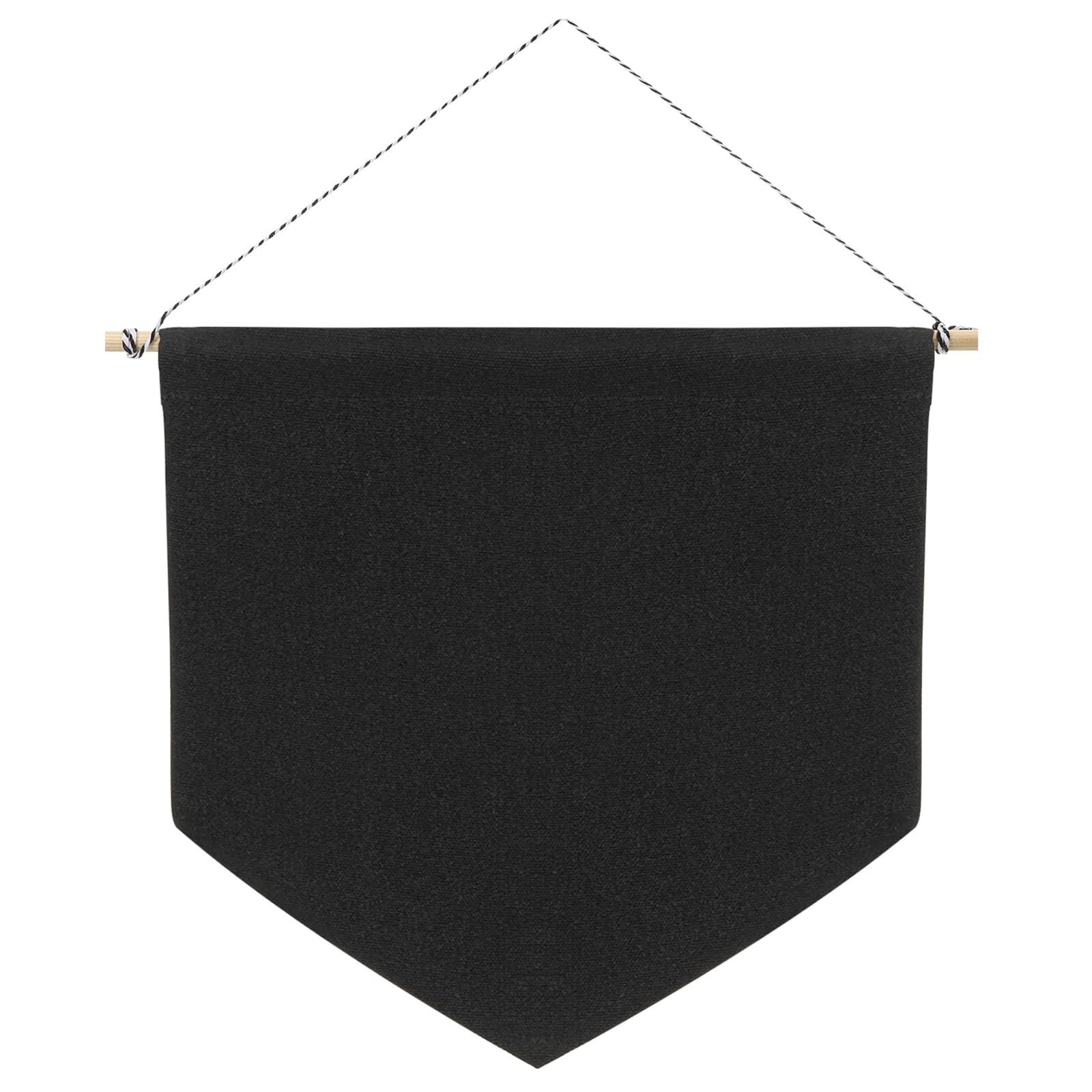 PATIKIL Enamel Pin Display Banner, 7"x7" Canvas Blank Holder Board Wall Hanging for Trading Badge Flag Collection Organizer Book Collector Case Pennant Felt Bag Box, Black