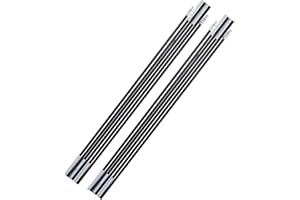 Aluminum Tent Pole,Lightweight Durable 6 Section Tent Rod 7mm x 130in 2 Pack for Backpacking Hiking Wild Camping Outdoor Adve