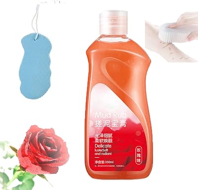 Rubbing Mud for Skin 350ml Rose Moisturizing Exfoliating Dead Skin