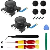 2-Pack Replacement Joystick Analog Thumb Stick Repair Kit for Nintendo Switch / Switch OLED Model / Switch Lite Joy-Con Controller - Drift Fix Tools Y1.5 / +1.5 Screwdriver / Pry Tools