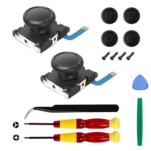 2-Pack Replacement Joystick Analog Thumb Stick Repair Kit for