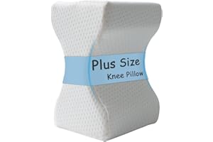 King Mills Plus Size Knee Pillow for Sleeping, Extra Large Side Sleeper Pillow Between Legs, Memory Foam Ergonomic Leg Pillow