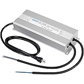 KEKEBEE LED Driver 24V1200W Waterproof Power Supply AC90-132V to DC24V50A High Power Switching Power Supply IP67 Transformer Suitable for Indoor and Outdoor LED Lighting and Any 24V DC Equipment