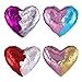 Heart Shape Sequin Pillow with Insert Mermaid Reversible Color Change Throw Shiny Two Color Flip Cushion Magic Write On Girls Gift Bolster for Sofa Couch Bedroom Car 14