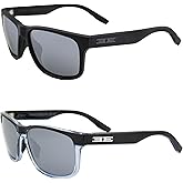 Epoch Eyewear Delta Golf Sport Riding Sunglasses 2 Pair Black Frame w/Smoke Polarized Lens & Blue/Black Frame w/Smoke Lens