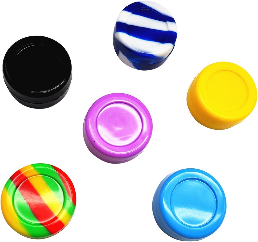 7ml 100p Silicone Container Wax Concentrate Jar Oil Kitchen 0.61/pcs
