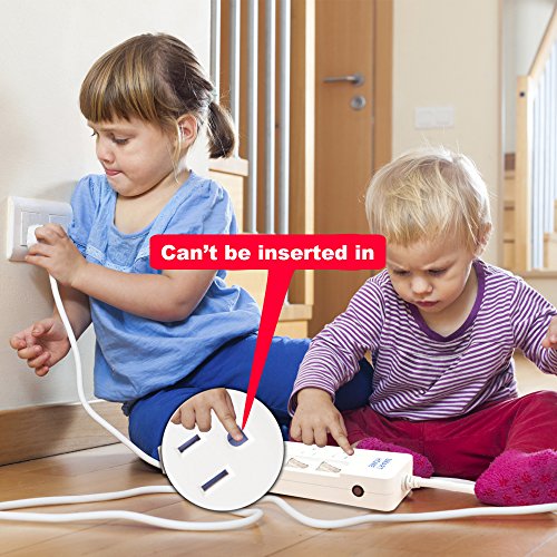 Power Strip Surge Protector Double Child Safety Surge Protector Power Strip Baby Child Proof Power Strip Surge Protector Baby Child Safe Surge Protector Power Strip Extension Cord Outlet Extender