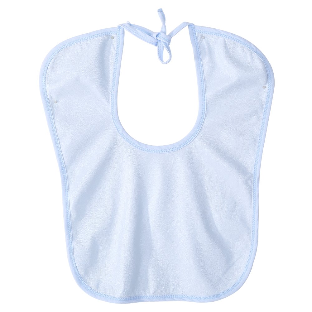 Adult Bib, Waterproof 12 x 16inch Washable Bib for Elderly Mealtime Protector Disability Aid Apron Clothes Protector Bib