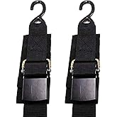 MEILI Heavy Duty Boat Trailer Transom Strap (2PK) - 2 inch x 48 inch Adjustable Marine Boat Tie Down Straps to Trailer (Shipped from USA) with Quick Release Buckle1200 LBS Capacity Securely