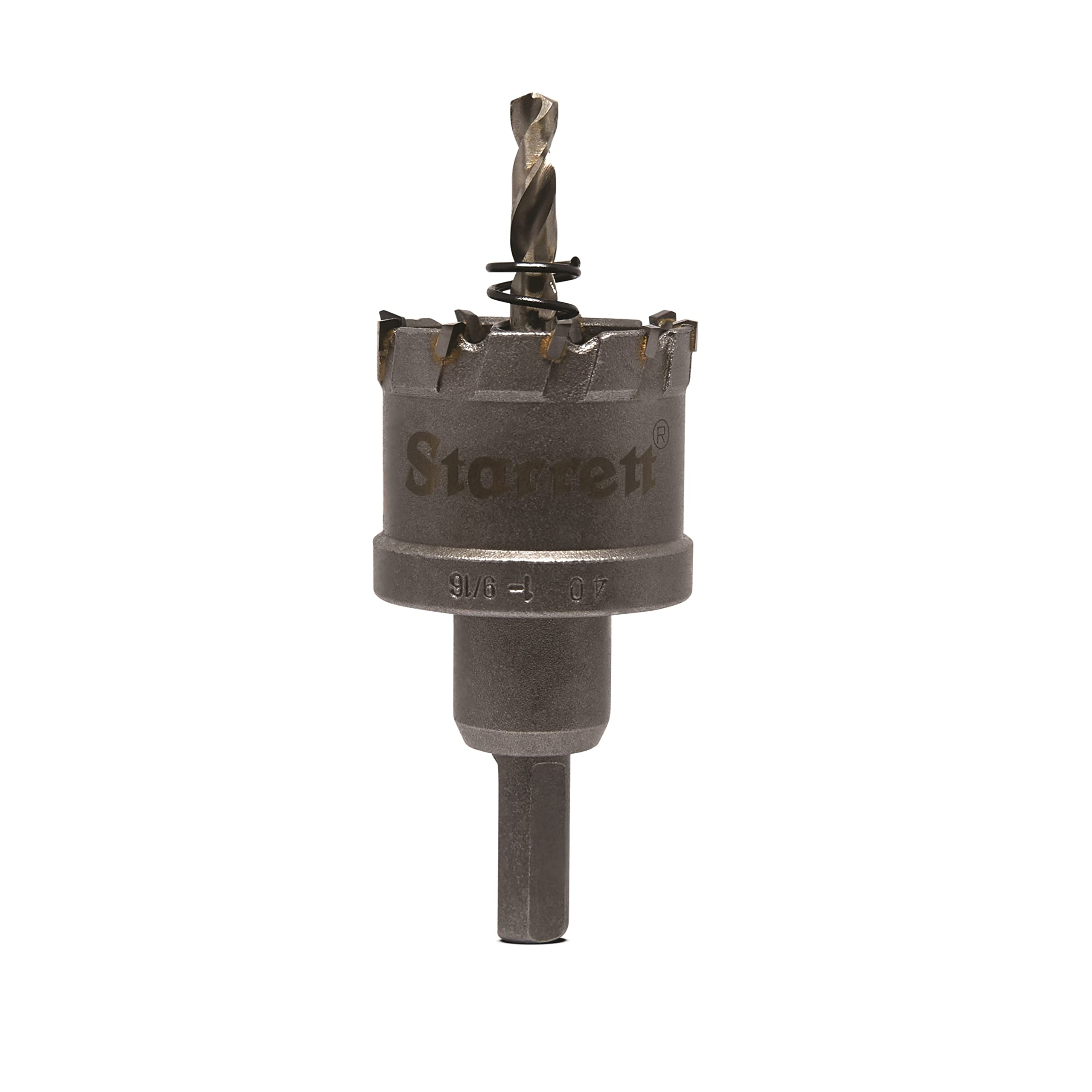 Starrett Carbide Tipped Hole Saw - CTD40 TCT Deep Cut Holesaw Cutter - For Metal Stainless Steel Iron Aluminium - 40mm