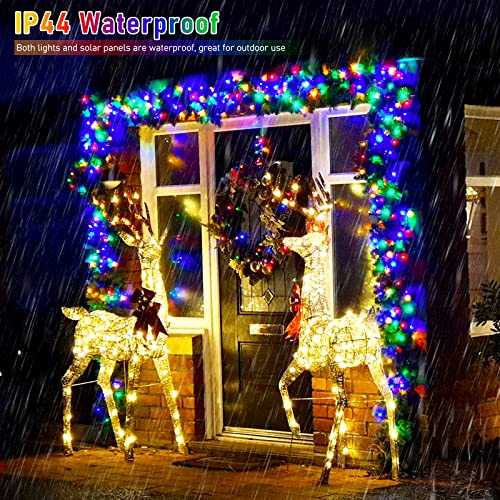 JMEXSUSS 2 Pack Solar Christmas Lights Outdoor Waterproof, Each 66ft