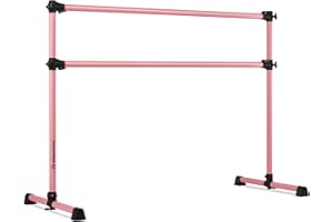 VITA VIBE VITA Barre Portable Freestanding Double Ballet Barre, Prodigy, Aluminum | Adjustable Height, USA Made, Home or Gym Exercise Equipment for Kids & Adults | Dance, Fitness, Pilates