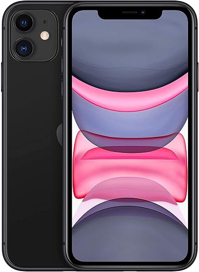 Apple iPhone 11 64GB Black Renewed - 6.1 Liquid Retina HD LCD