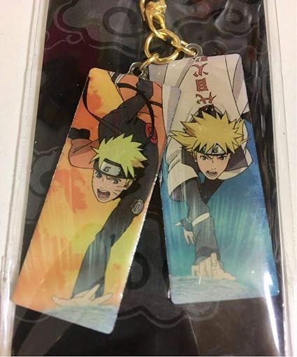 Amazon Co Jp Naruto ナルト 疾風伝 2連キーホルダー うずまきナルト 波風ミナト 四代目 火影 グッズ ホビー 通販