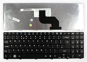 Keyboards4Laptops UK Layout Black Laptop Keyboard Compatible with Acer Aspire 5534, Acer Aspire 5541, Acer Aspire 5541ANWXMI, Acer MP-09G36GB-9201, E-Machines AEZR9E00110