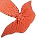 KALRI Girls Mermaid Tail Blanket Handmade Material Soft Sofa Blankets Fish Tail Style Quilt Adult Children