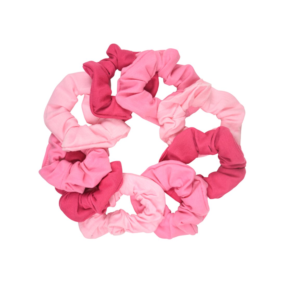 Motique Accessories 9 Pack Scrunchies Hair Ties - Pinks