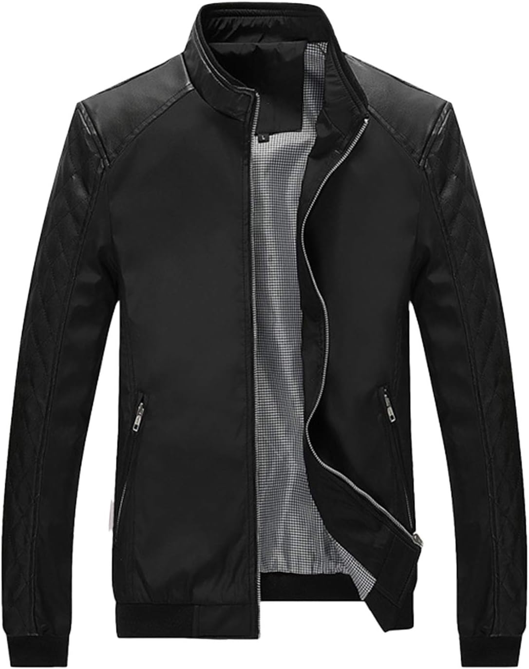Men's Slim Fit Lightweight Softshell Bomber Jacket Coat Fall Jackets for Men