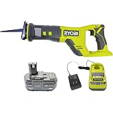 RYOBI ONE+ 18V Cordless Reciprocating Saw Kit with 4.0 Ah Battery and Charger