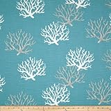 Premier Prints Isadella Coral Slub Coastal Blue Fabric