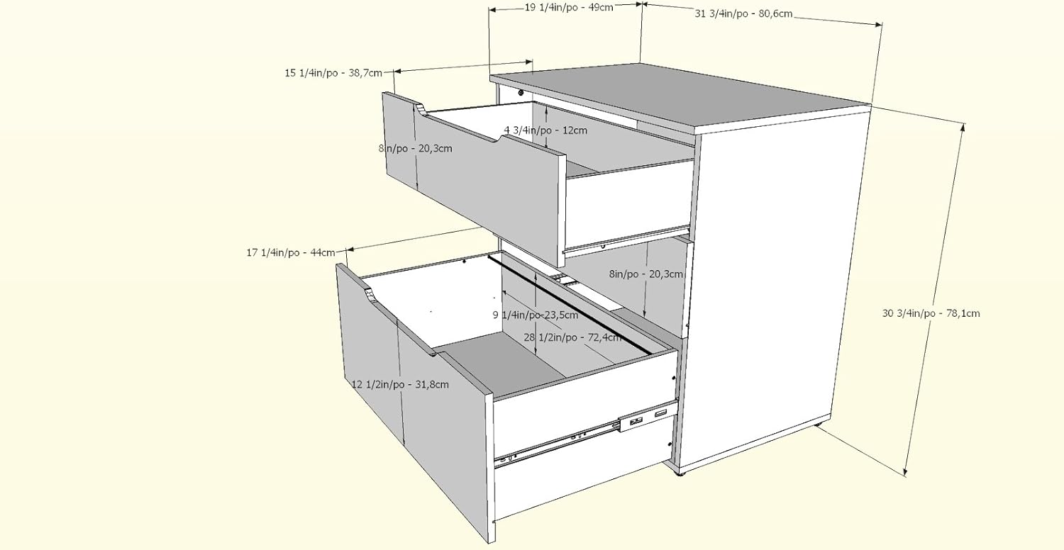 Amazon Com Next 3 Drawer Filing Cabinet 600306 From Nexera Black Home Kitchen