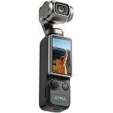 Xtra Muse, Vlogging Camera with 1'' CMOS & 4K/120fps Videos, Pocket Camera with 3-Axis Gimbal Stabilizer, Fast Focusing, Face/Object Tracking, Digital Video Camera for Photography, Digital Camera