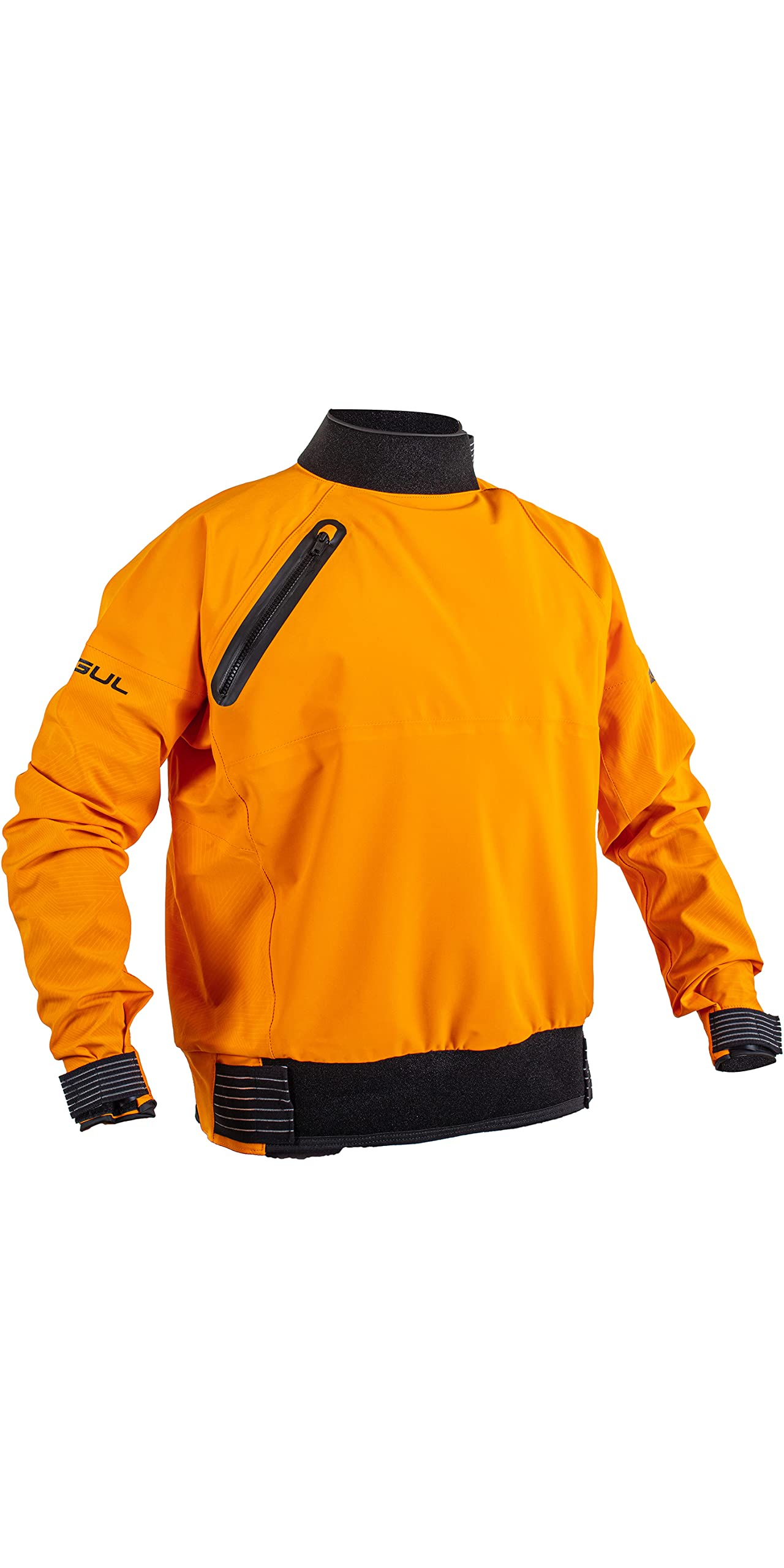 Gul Gamma Taped Spraytop - Orange Geo - Waterproof Sprayproof - GCX2: Waterproof & Breathable - Adjustable neoprene collar