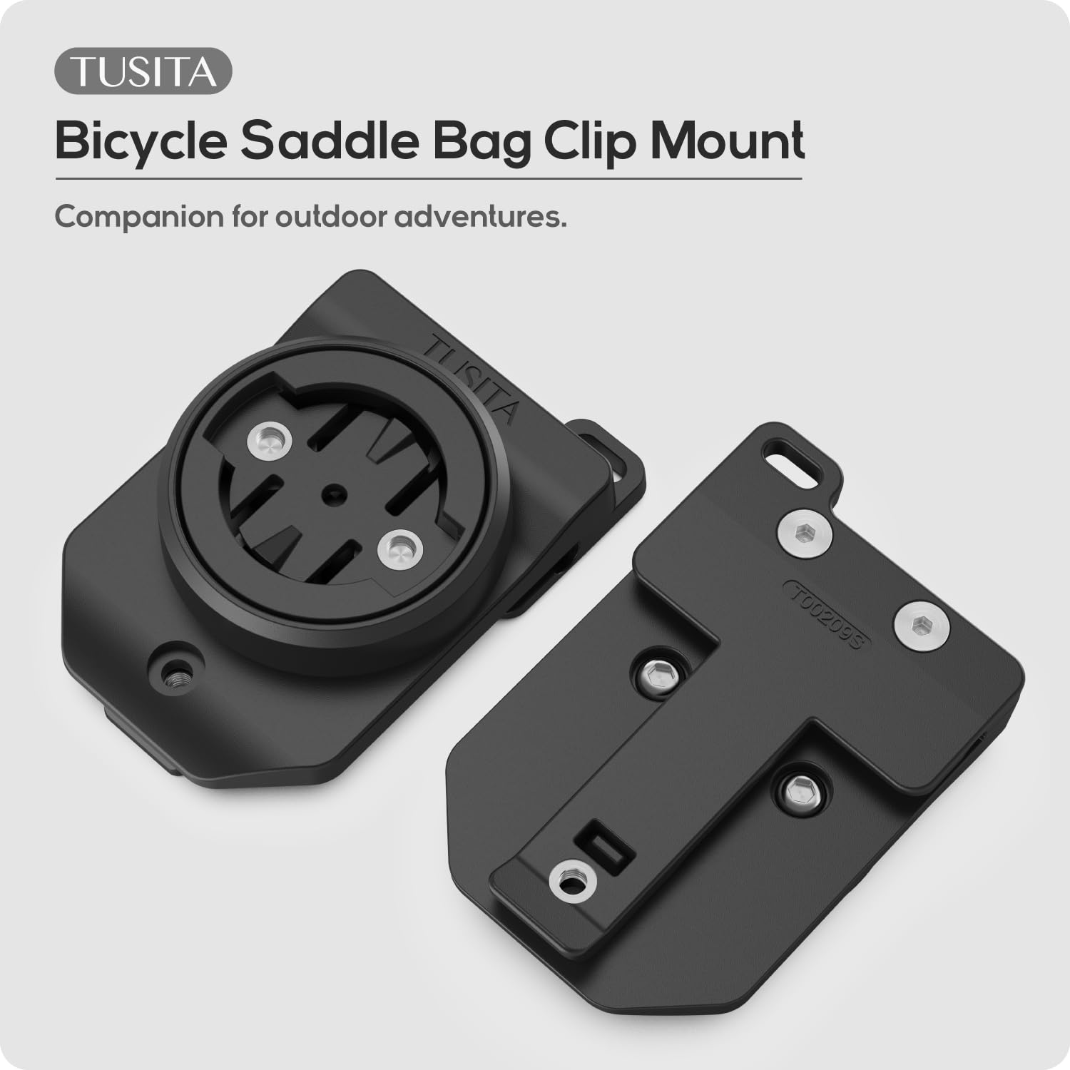 TUSITA Cycling Saddle Bag Clip Mount (Small Slot) Compatible with Garmin Varia RTL515, RTL510, RVR315