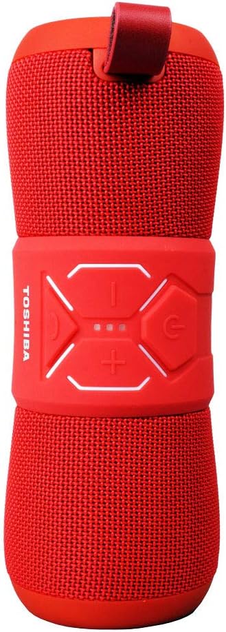 Toshiba WSP 200 Portable Waterproof Bluetooth Speaker - Red - Image 4