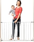 Regalo Easy Open 50 Inch Wide Baby Gate, Pressure Mount with 2 Included Extension Kits (3-Pack)