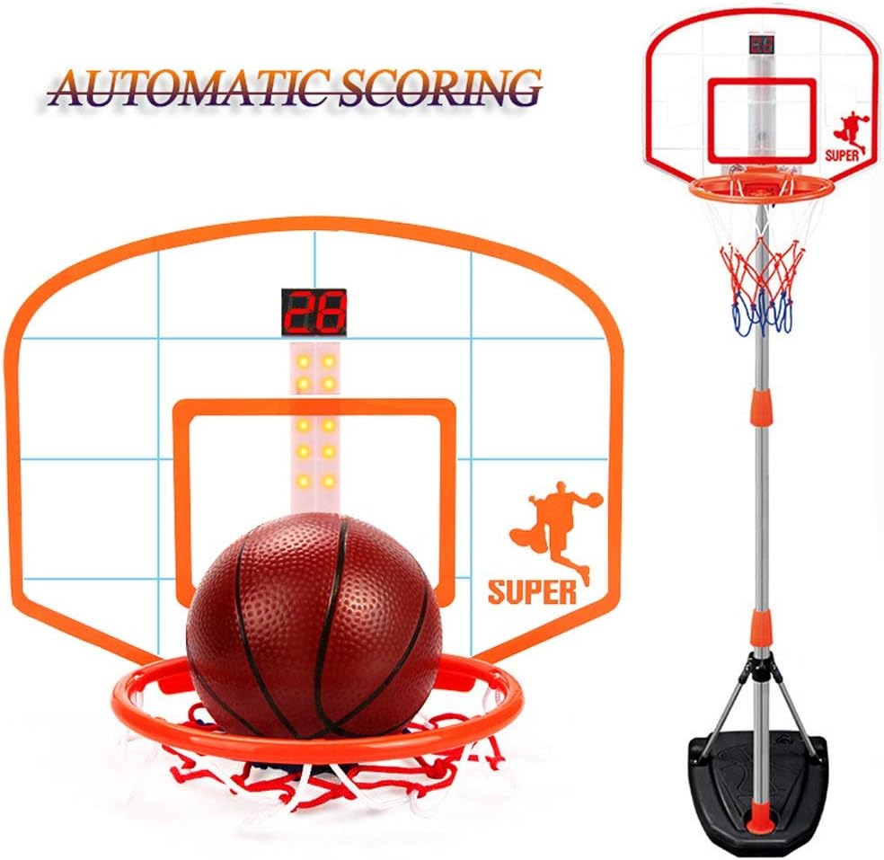 Cloudbox Toddler Indoor Basketball Hoop Easyscore Basketball Hoop Gift for Kids Outdoor Interesting Sports Toy Score Keeper