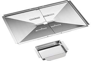 Universal Grease Tray with Catch Pan, 24.5" - 30" Adjustable Grill Grease Tray Replacement for Nexgrill, Dyna glo, Expert Gri
