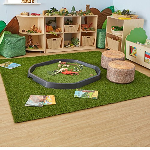 Synturfmats Synthetic Turf Artificial Grass Lawn 7'x10' Rubber Backed With Drainage Holes