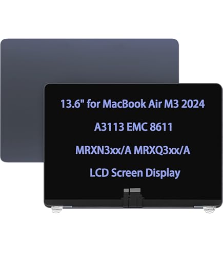 Novo LCD para MacBook Air Retina 2024 M3 A3113 EMC 8611 MRXP3