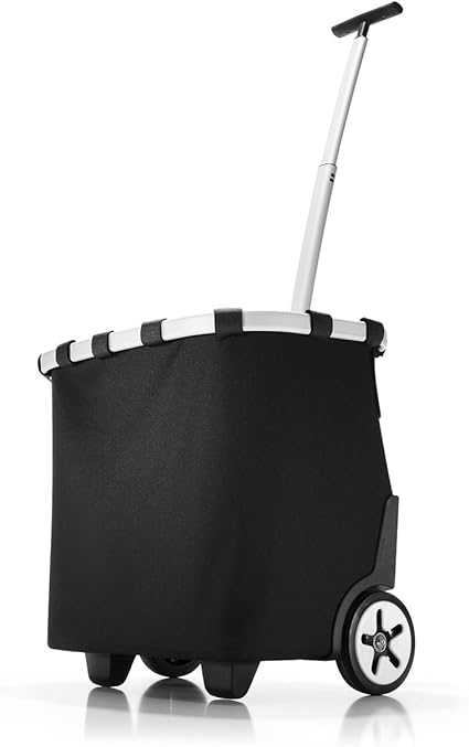 Reisenthel Carrycruiser Oe7003 Black Einkaufstrolley Mit 40l Volumen Mit Clip Halterung Zum Befestigen Am Einkaufswagen B 42 X H 47 5 X T 32 Cm Amazon De Kuche Haushalt