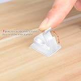 Sukudon 150 Pcs White Adjustable Cable Clips Self-Adhesive Wire Holder view 4
