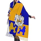 JIW Iaa Women Scarf Sorority Paraphernalia Gifts for Women Wrap Shawl With Tassel