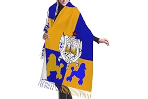 JIW Iaa Women Scarf Sorority Paraphernalia Gifts for Women Wrap Shawl With Tassel