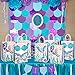 Mermaid Party Supplies,18 Pack Mermaid Party Bags Mermaid Party Favors Gift Bags,Mermaid Goodie bags Treat Bags