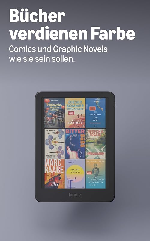 Kindle Colorsoft 16 GB (neueste Generation), jetzt dünner und leichter, 7-Zoll-Farbdisplay, verstellbare Farbtemperatur, Graphit